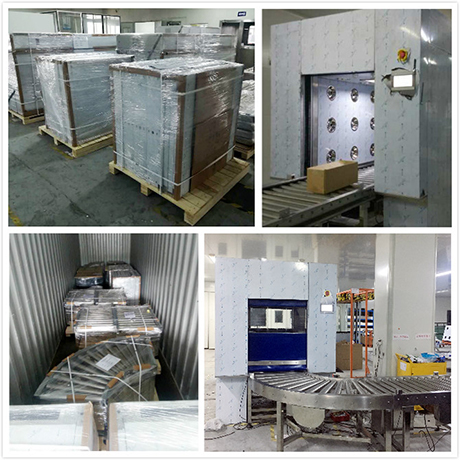 出口藍(lán)思科技越南工廠--批量隧道風(fēng)淋及傳動(dòng)貨淋室交付