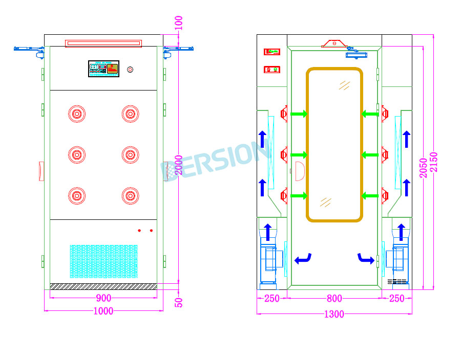單人風(fēng)淋室