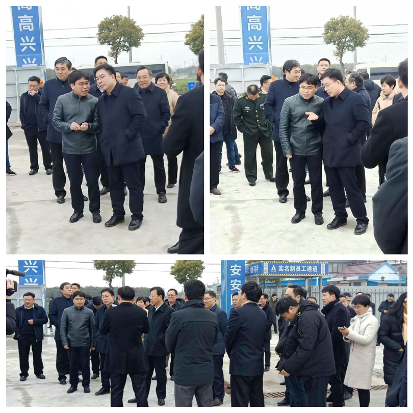 如皋市委領(lǐng)導(dǎo)蒞臨德信致遠(yuǎn)廠房項(xiàng)目工地