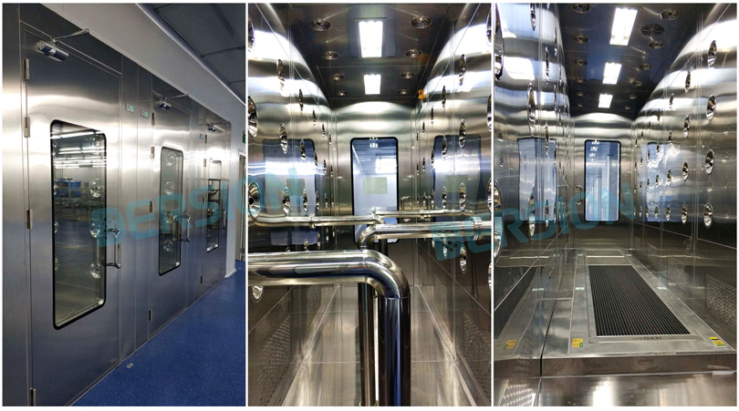 走過隧道風(fēng)淋室后從頭到腳都干凈了